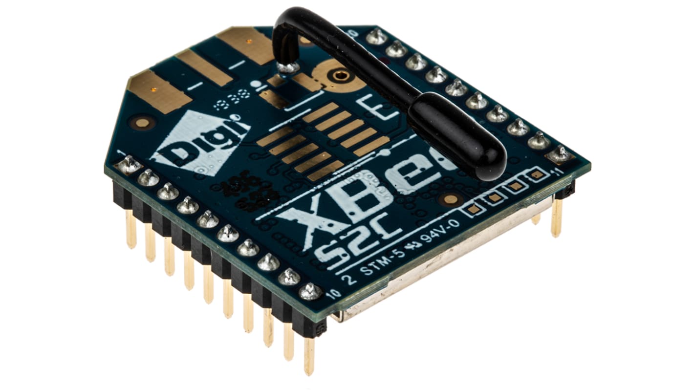 Módulo ZigBee Digi International XB24CZ7WIT-004 +5dBm -102dBm SPI, UART 2.1 → 3.6V 24.3mm +85 °C -40 °C 27.6mm