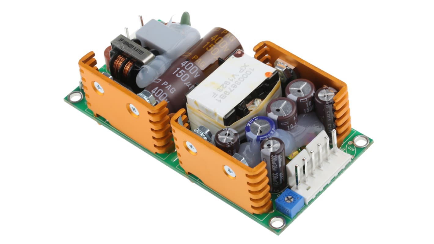 XP Power Switching Power Supply, ECM40UT31, 5 V dc, ±12 V dc, 2 A, 6 A, 500 mA, 40W, Triple Output, 120 → 370 V