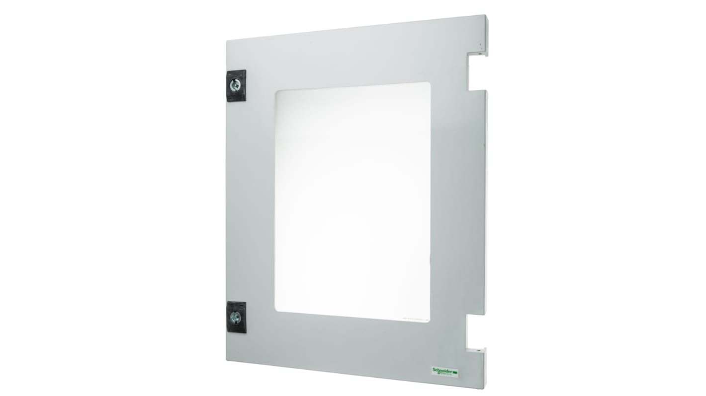 Schneider Electric Gehäusetür Typ Einfache Tür Verriegelbar B. 750mm H. 1500mm Glasfaserverstärktes Polyester Grau