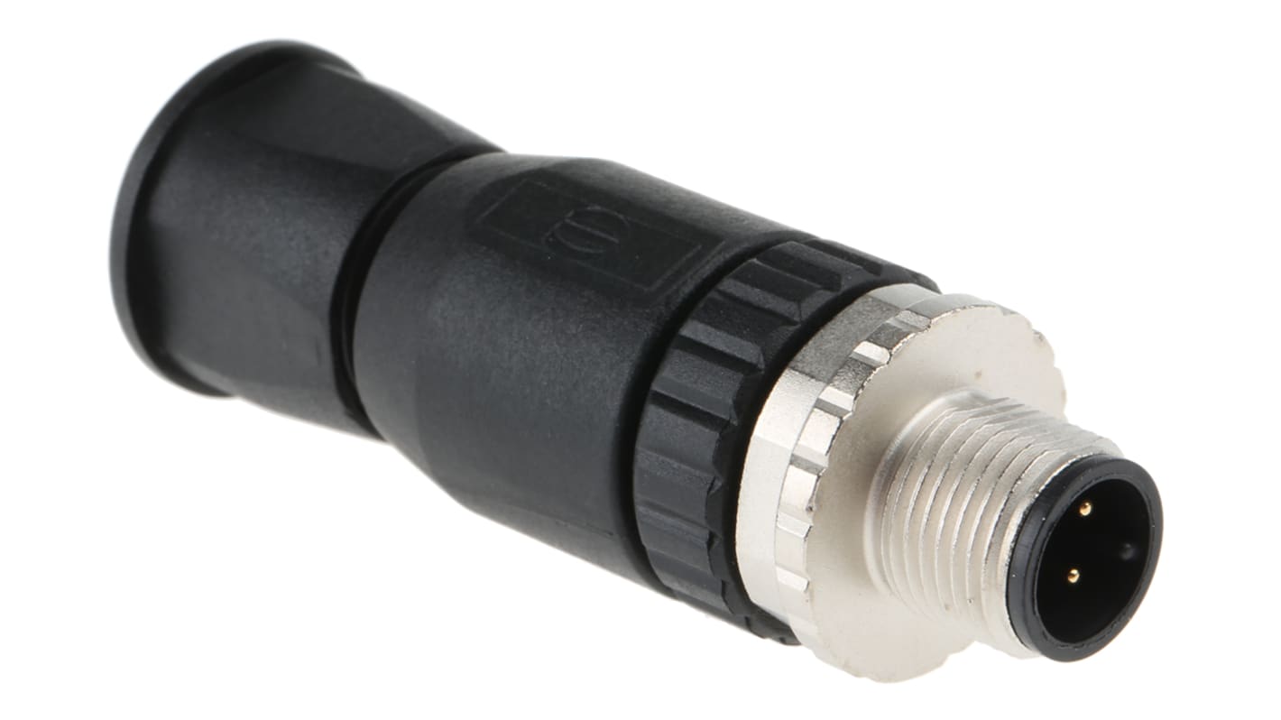 HARTING Circular Connector, 4 Contacts, Cable Mount, M12 Connector, Plug, Male, IP67, M12 Series