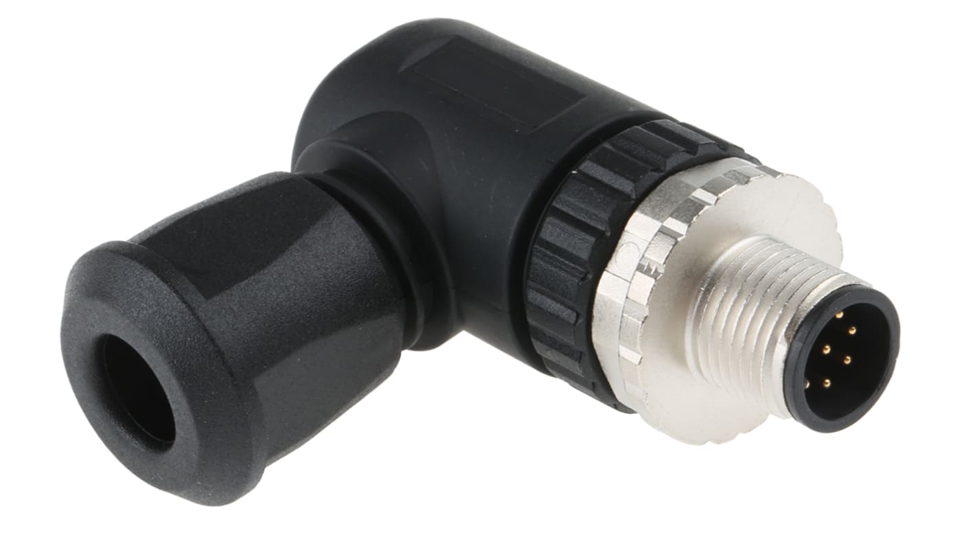 HARTING Circular Connector, 8 Contacts, Cable Mount, M12 Connector, Plug, Male, IP67, M12 Series