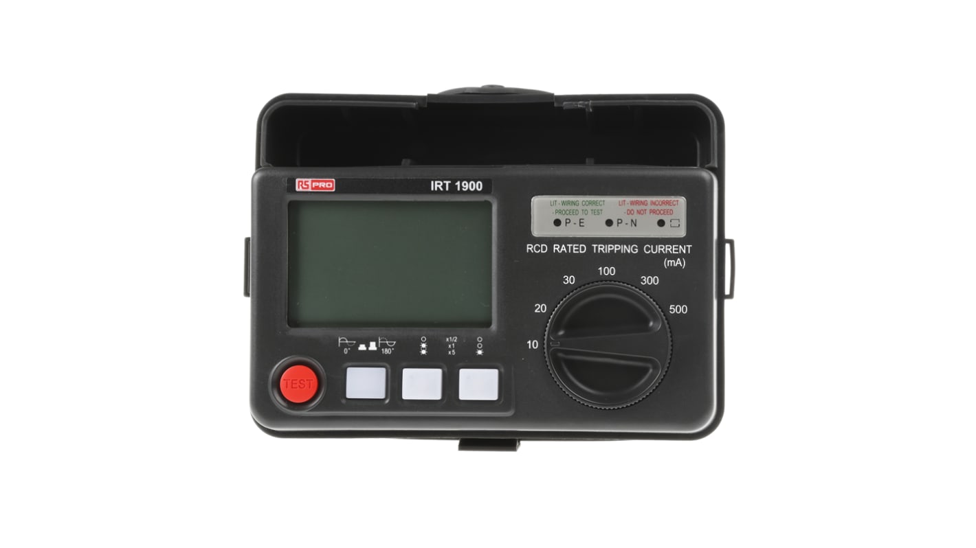 RS PRO Digital RCD-tester, RCD teststrøm: 10mA