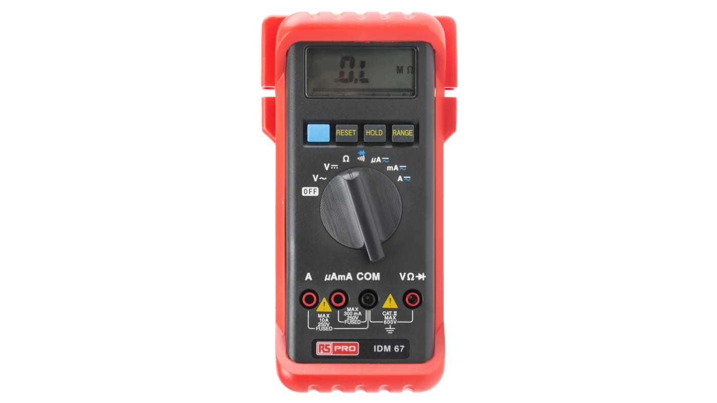 RS PRO ISO-TECH IDM67 Multiméter (Kézi), max.: 10A ac, max.: 600V ac