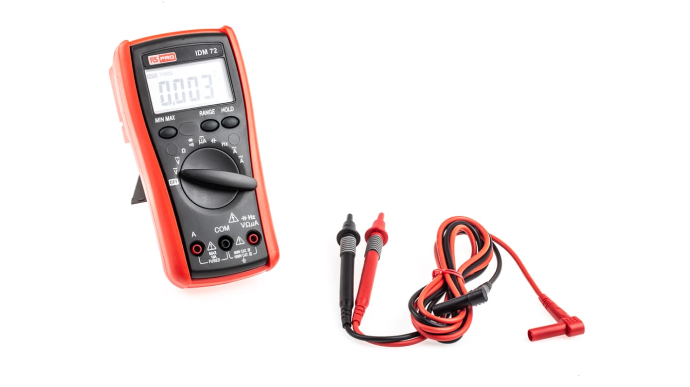 RS PRO ISO-TECH IDM72 Multimeter, 10A ac, 750V ac