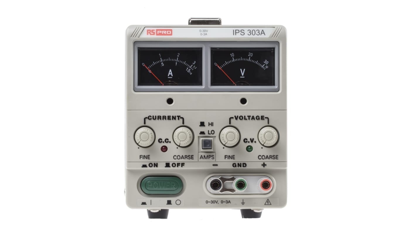 Fuente de alimentación RS PRO, 1 salida, 0 → 30V, 3A, 90W