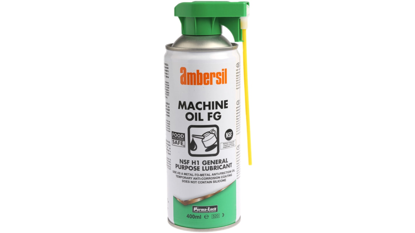 Aceite Ambersil Perma-Lock Machine Oil, Aerosol de 400 ml, para Maquinaria industrial