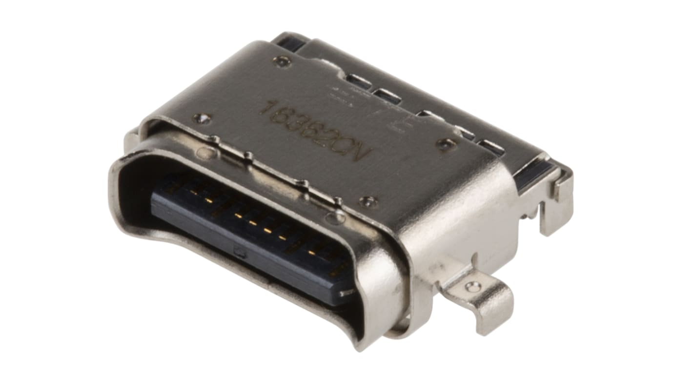 Konektor USB C, Samice, IPX4 (verze 3.1) , Povrchová montáž TE Connectivity, Pájení, materiál kontaktu: Slitina mědi