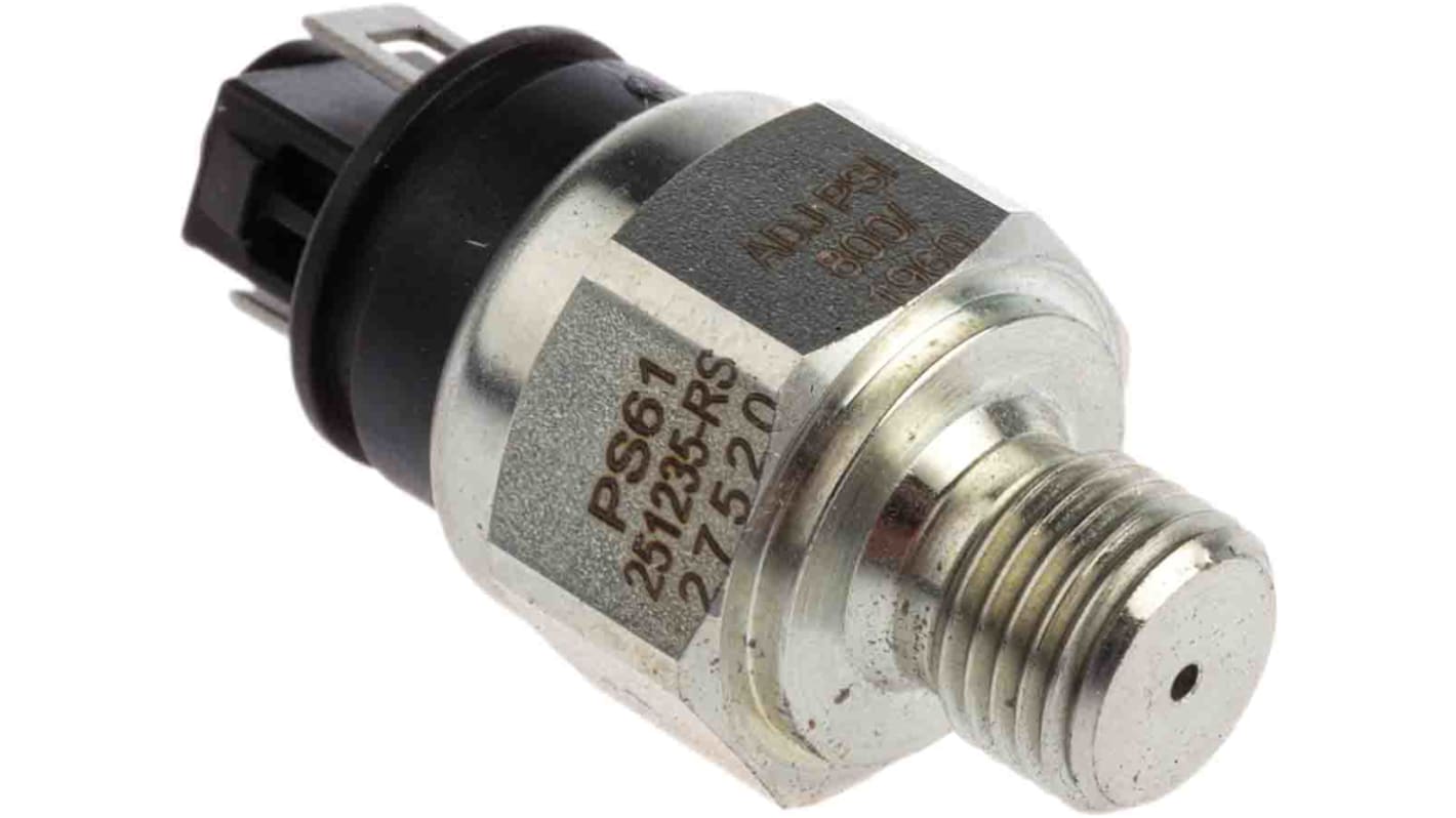 Gems Sensors Pressure Switch, 55bar Min, 135bar Max, SPST-NC Output