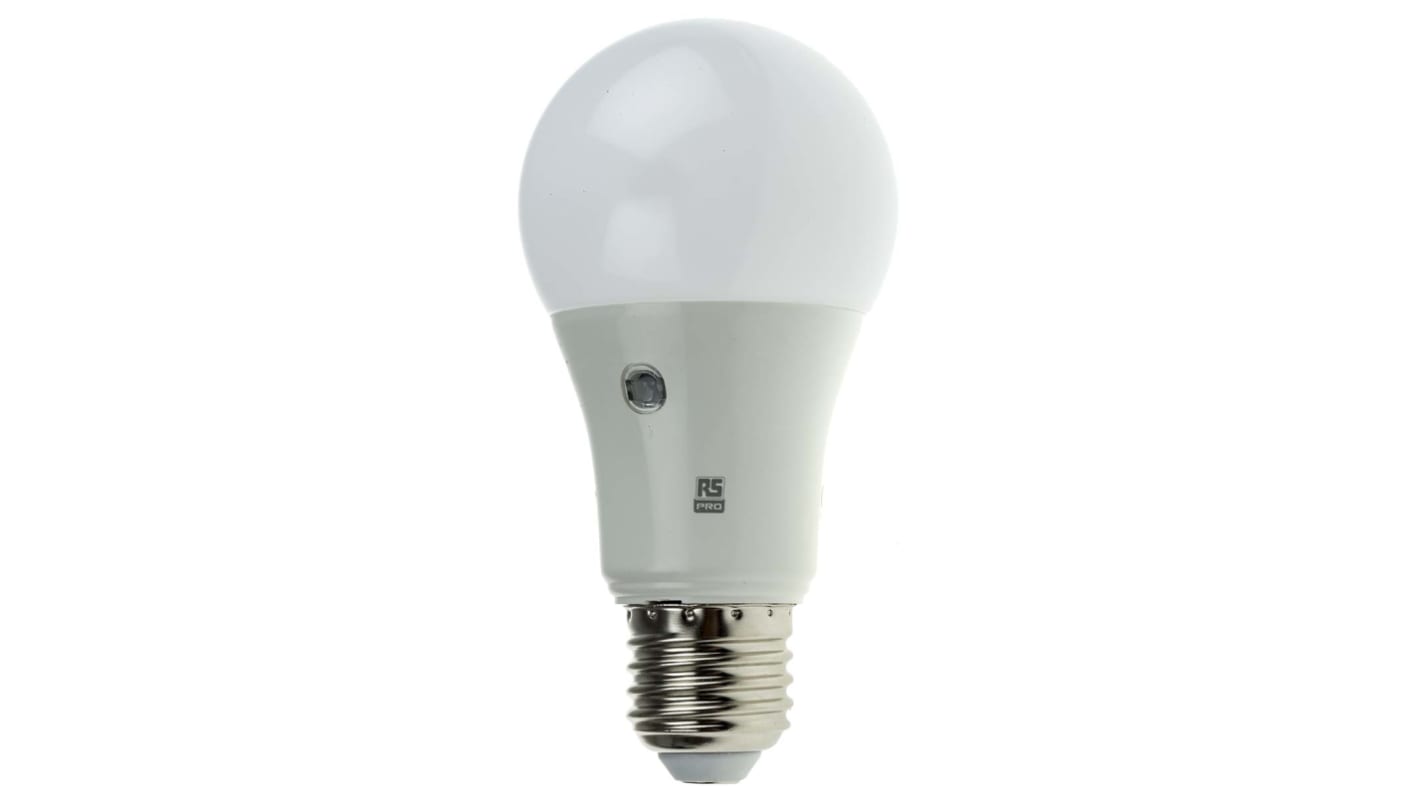 Ampoule à LED E27 RS PRO, 9,5 W, 806 lm, 2700K, Blanc chaud