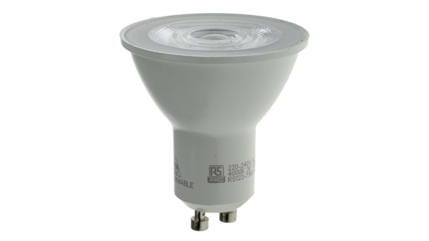 RS PRO GU10 LED Reflector Bulb 4.7 W(50W) 4000K, Cool White