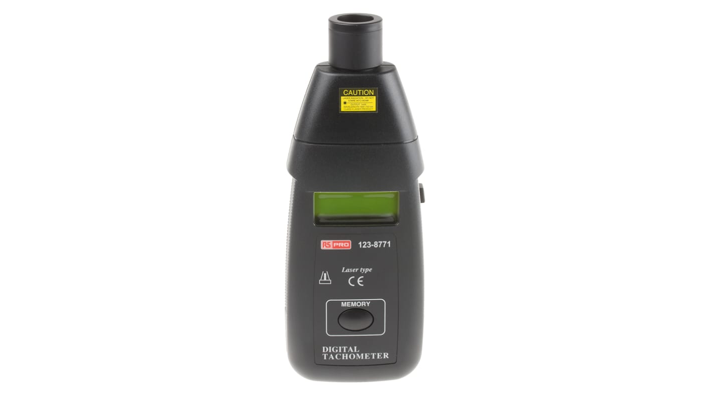 RS PRO DT-2234BL W/CA-05A LCD Tachometer, 10U/min → 99999U/min, ±0,05 %