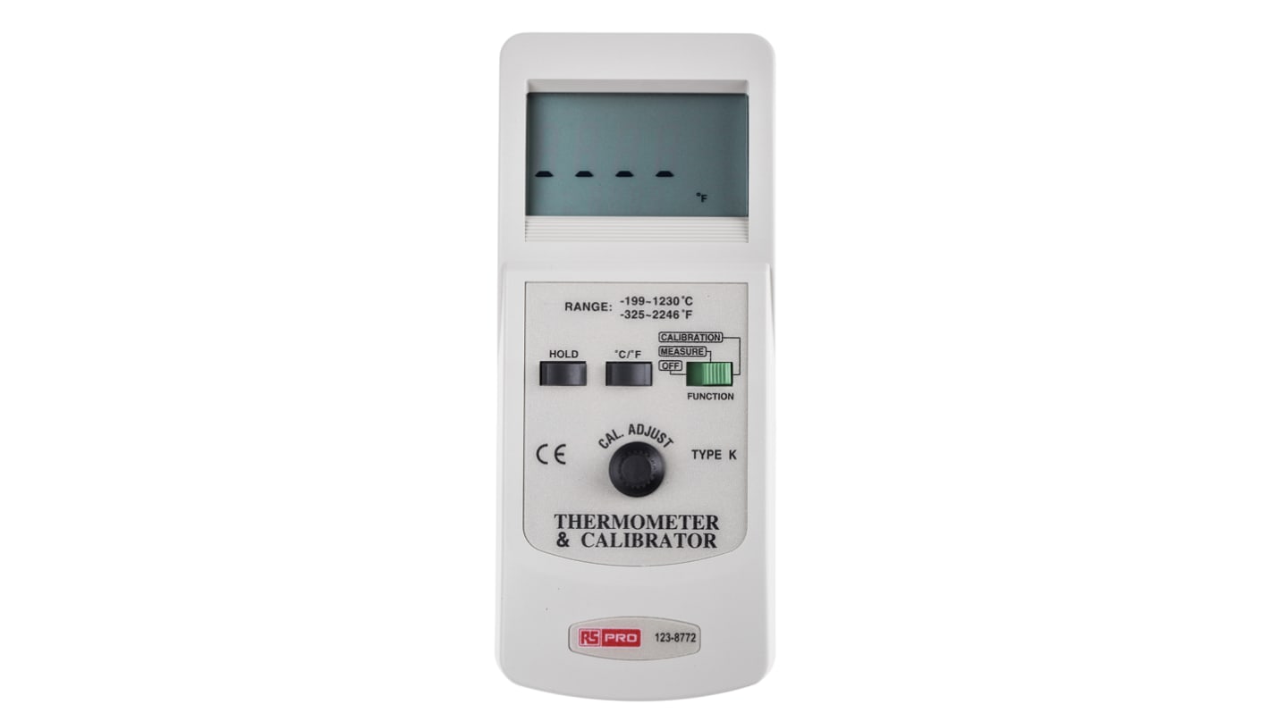 RS PRO TC920 Kalibrator für Thermoelemente Typ K, ±2 °C, Celsius, Fahrenheit, DKD/DAkkS-kalibriert