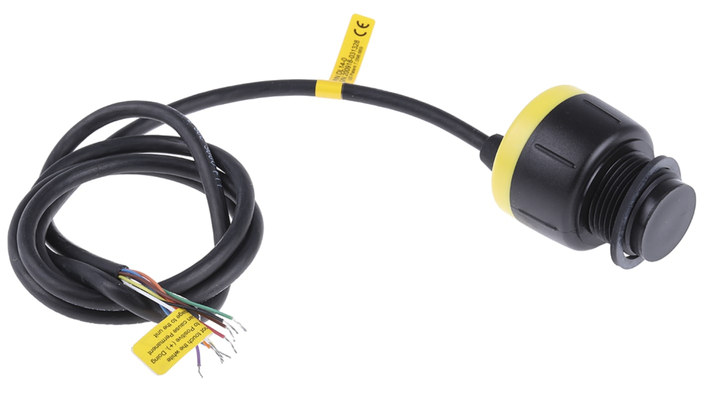 Flowline EchoPod Ultraschall-Füllstandsensor Füllstandssensor Ultraschall mit 1.2m Kabel Vertikal bis 2bar -35°C / +60°C