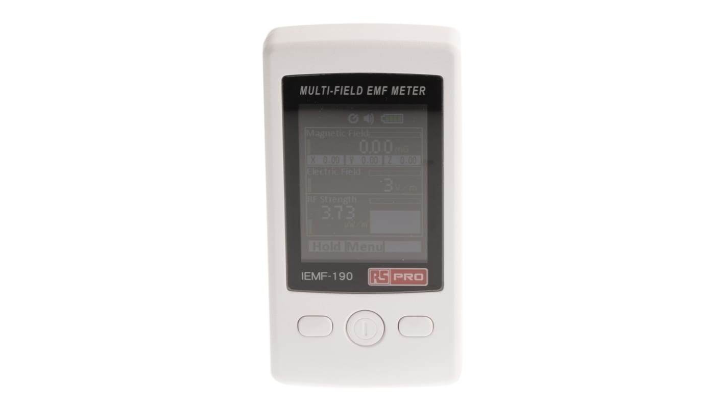 RS PRO Gaussmeter 0.02 μT, 0.02 mG / 200 μT, 2000 mG, 0,02 → 200 μT, 0,02 → 2000 mG ±15 % + 100 Stellen