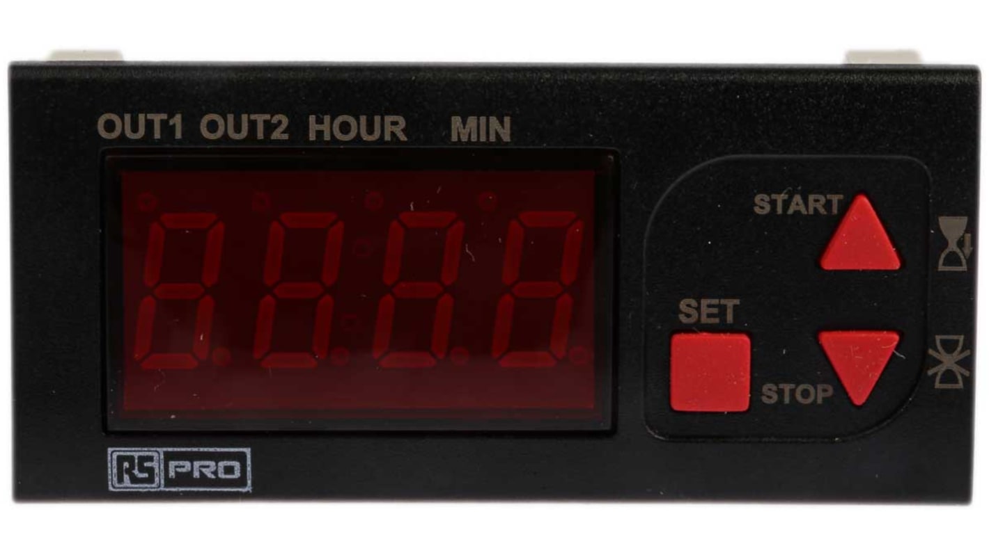 Timer Relay Montaż na panelu 24V ac/dc RS PRO Wielofunkcyjne funkcyjny