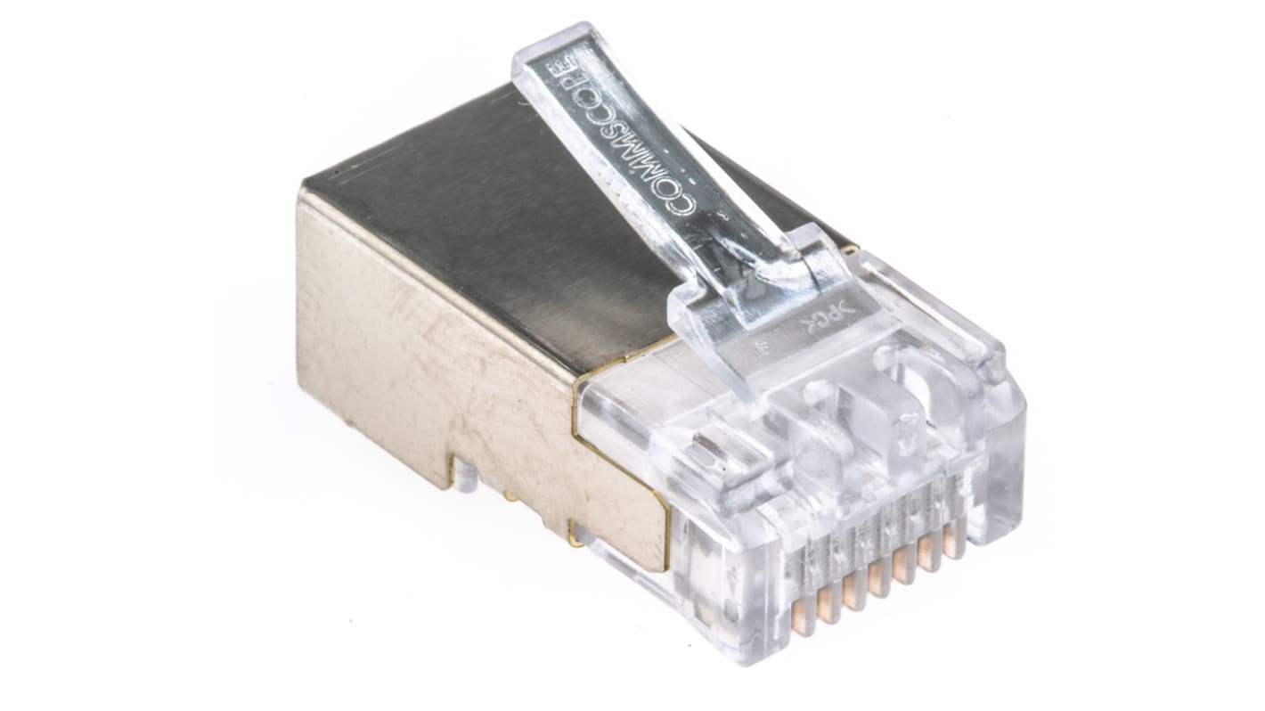 COMMSCOPE Male RJ45 Modular Plug, Cable Mount, Cat5e