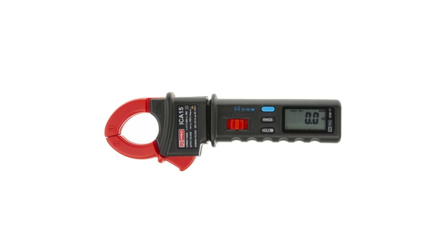 Pinza amperometrica c.a. RS PRO IEK10N, Max 300A ca, Max 600V cc