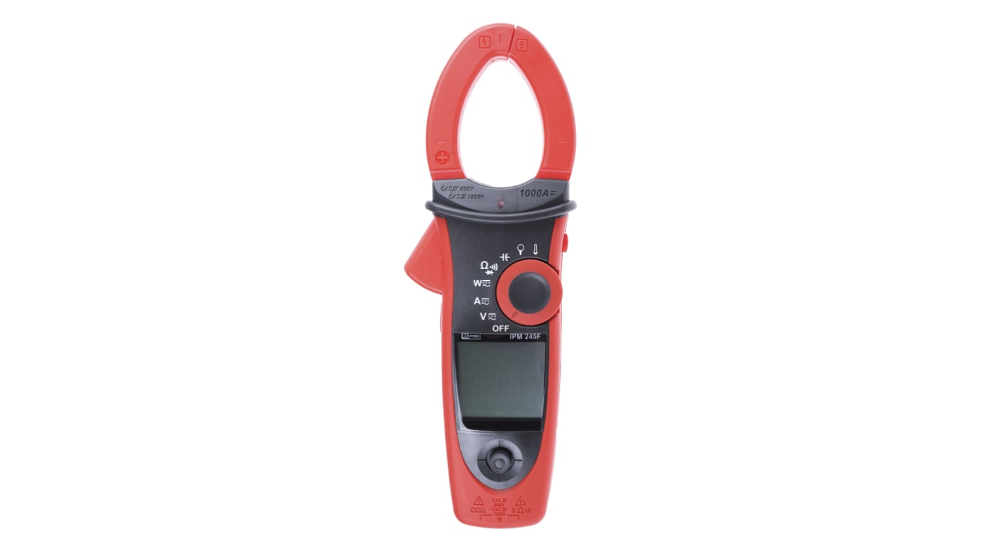 RS PRO IPM245F Clamp Meter, 1000A dc, Max Current 1000A ac CAT III 1000V With RS Calibration