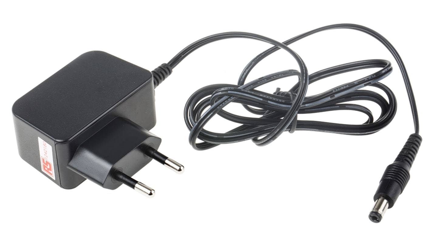 RS PRO 7.5W Plug-In AC/DC Adapter 9V dc Output, 840mA Output