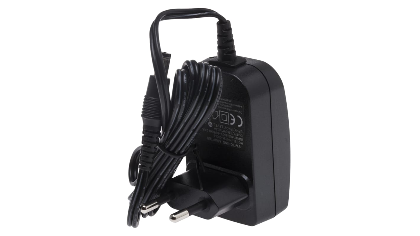 Adaptador AC/DC RS PRO 100V ac, 9V dc, 1 salida, Adaptador ac/dc, 2.5A, 24W, Tipo C