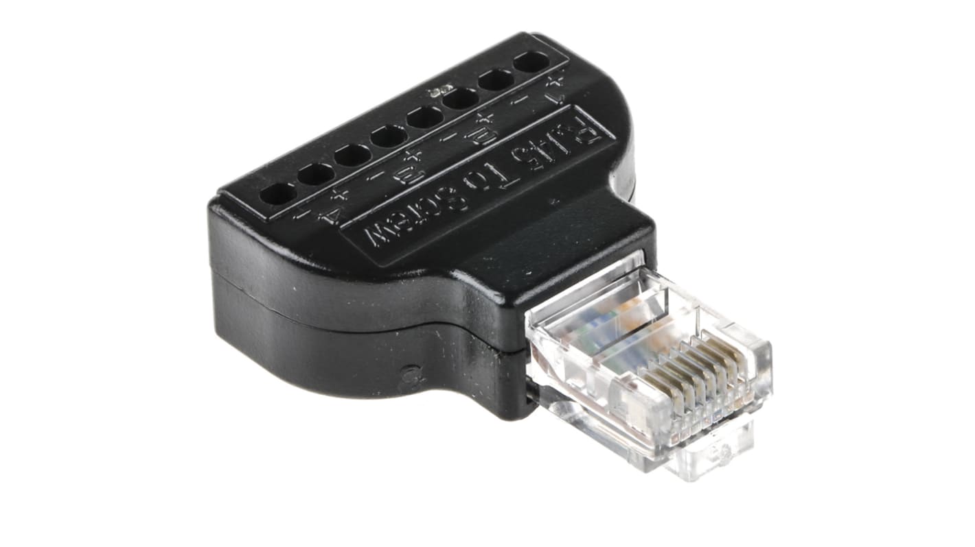 RS PRO 8-Port RJ45, Terminal Block Adapter