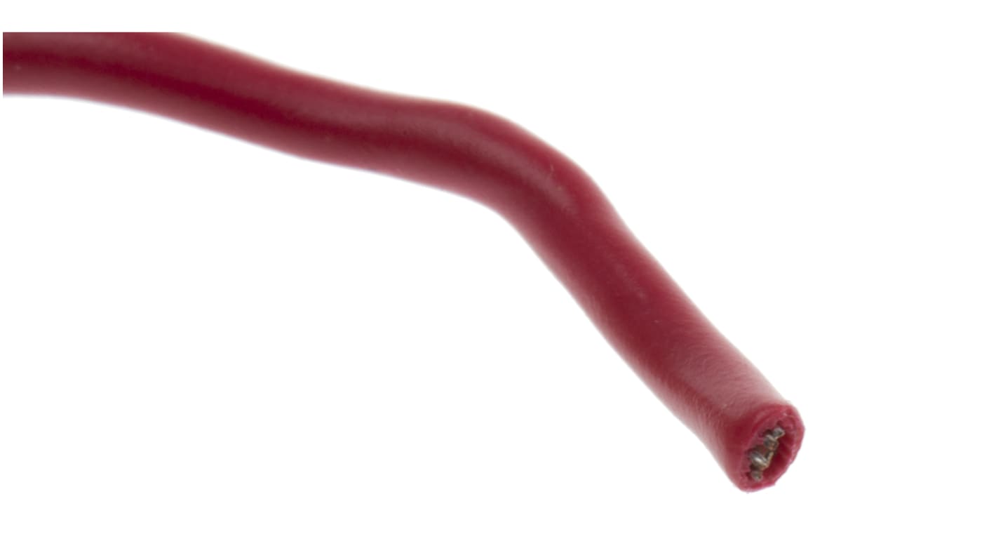 Alpha Wire Hook-up Wire PVC Series Red 0.81 mm² Hook Up Wire, 18 AWG, 16/0.25 mm, 305m, PVC Insulation