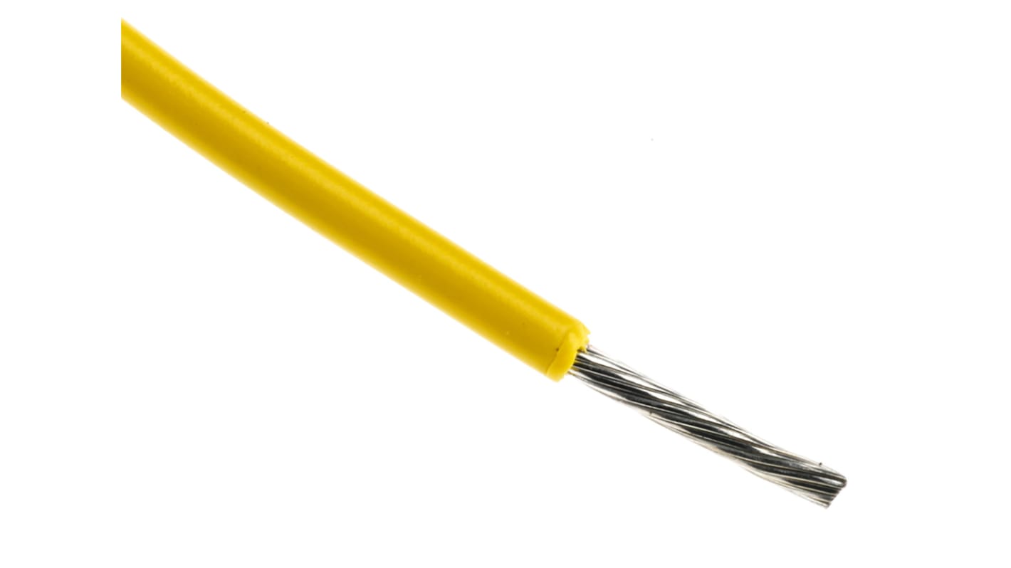 Cavo di collegamento apparecchiature Alpha Wire, 0,81 mm², 18 AWG, 300 V, 305m, Giallo, UL1007