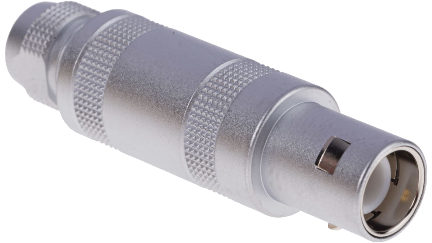 Lemo Circular Connector, 1 Contacts, Cable Mount, Plug, Male, IP50, 1S Series