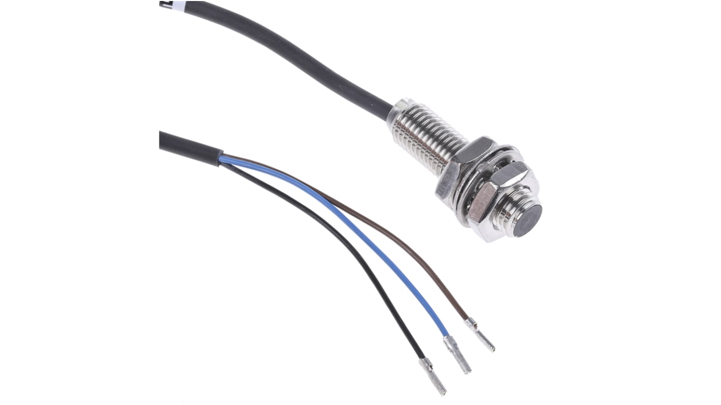 BALLUFF Inductive Barrel-Style Proximity Sensor, M8 x 1, 1.5 mm Detection, PNP Output, 10 → 30 V dc, IP68