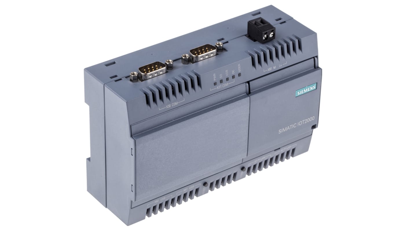 Siemens IoT2040 Intelligens átjáró, 10/100, Ethernet RJ45, RS232/485 kapcsolható, Intel Quark x1020 (x86 400 MHz)