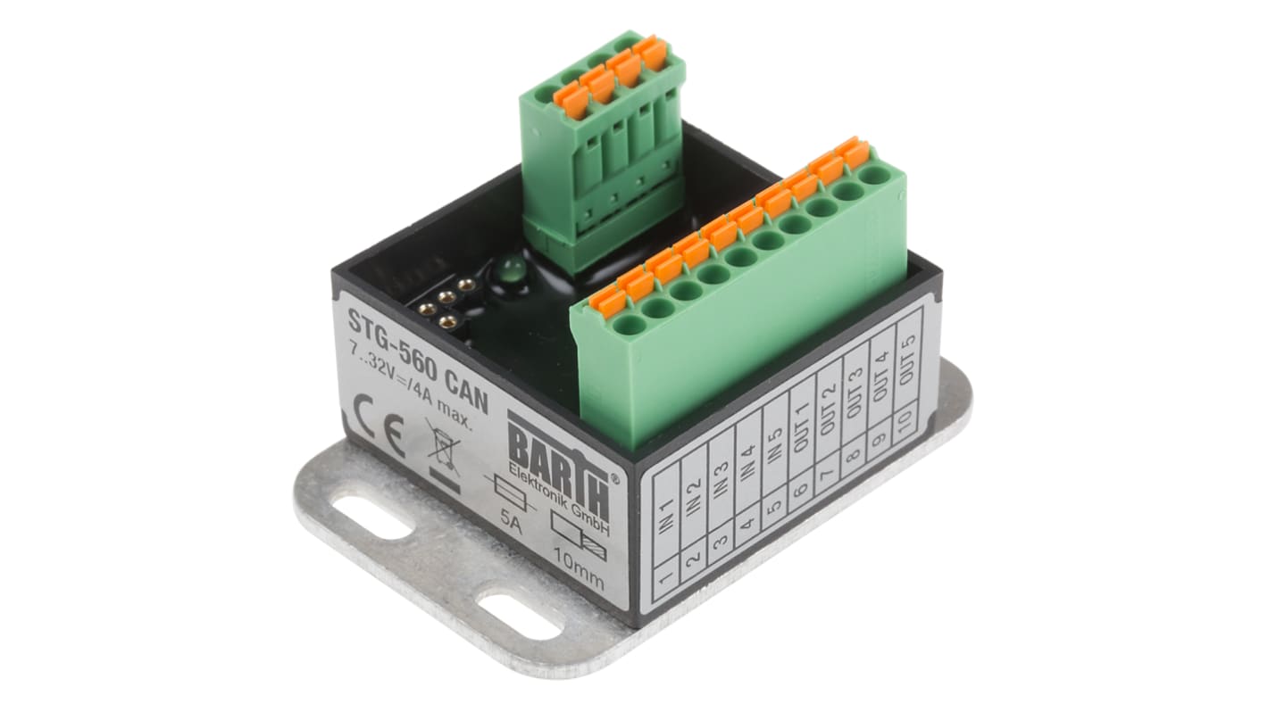 BARTH Lococube Mini-SPS SPS E/A-Modul, 5 Eing. Digital, PWM, Solid-State Ausg.Typ Analog, digital Eing.Typ für STG-560