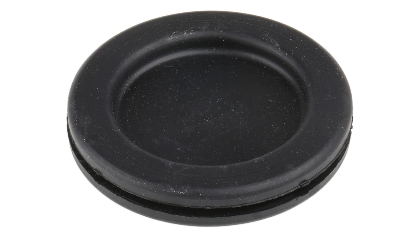 SES Sterling Black Polychloroprene 50mm Cable Grommet for Maximum of 39mm Cable Dia.