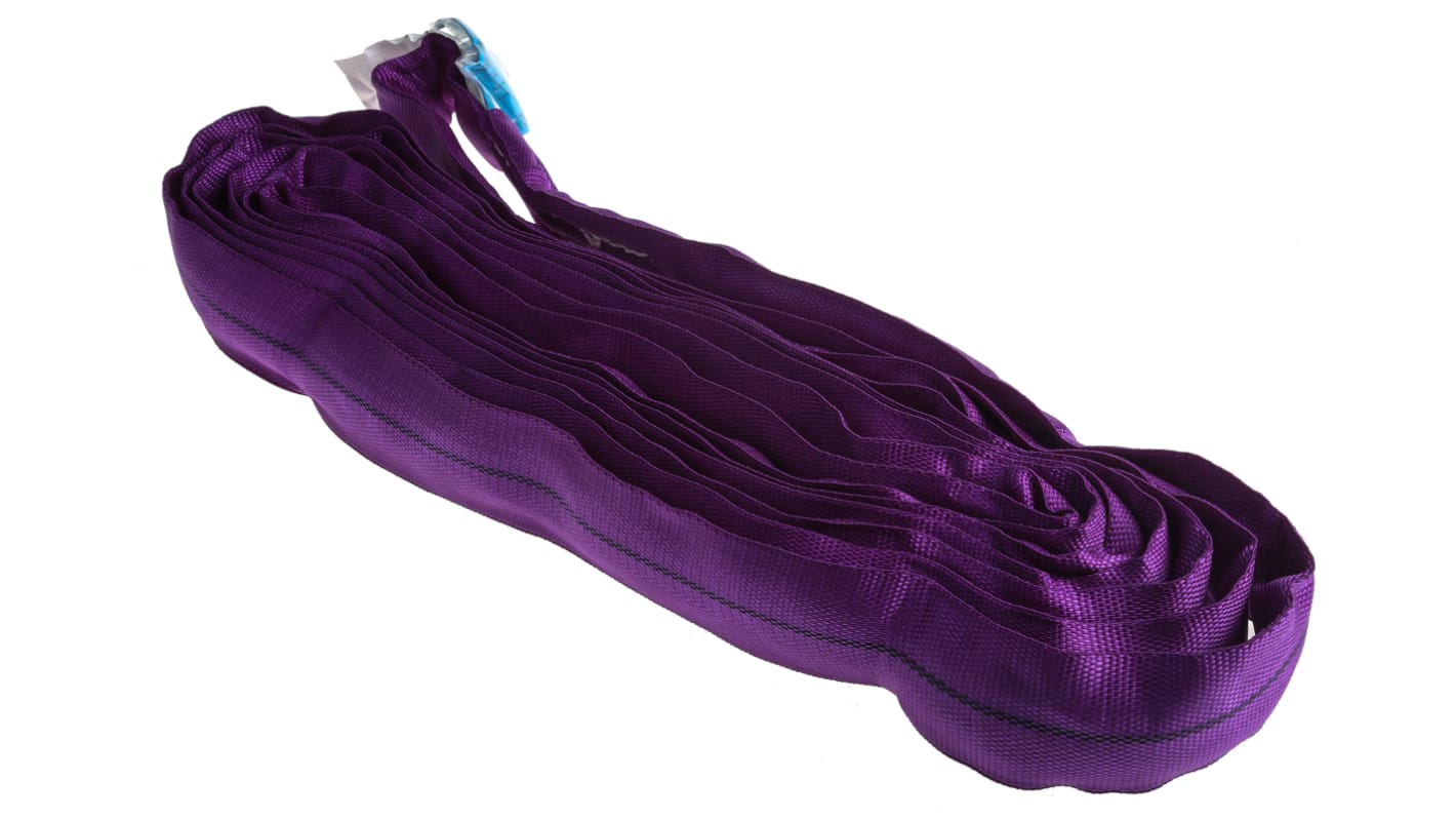 RS PRO 3m Purple Lifting Sling Round, 1t