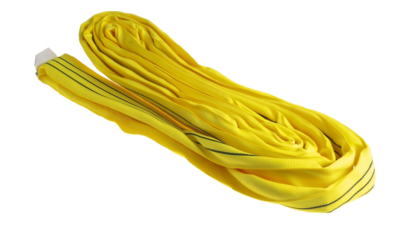 RS PRO 6m Yellow Lifting Sling Round, 3t