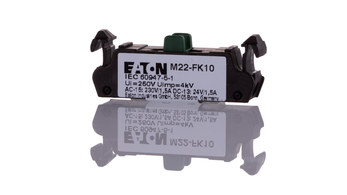 Eaton RMQ Titan M22 Series Contact Block, 24 V dc, 230V ac, 1NO