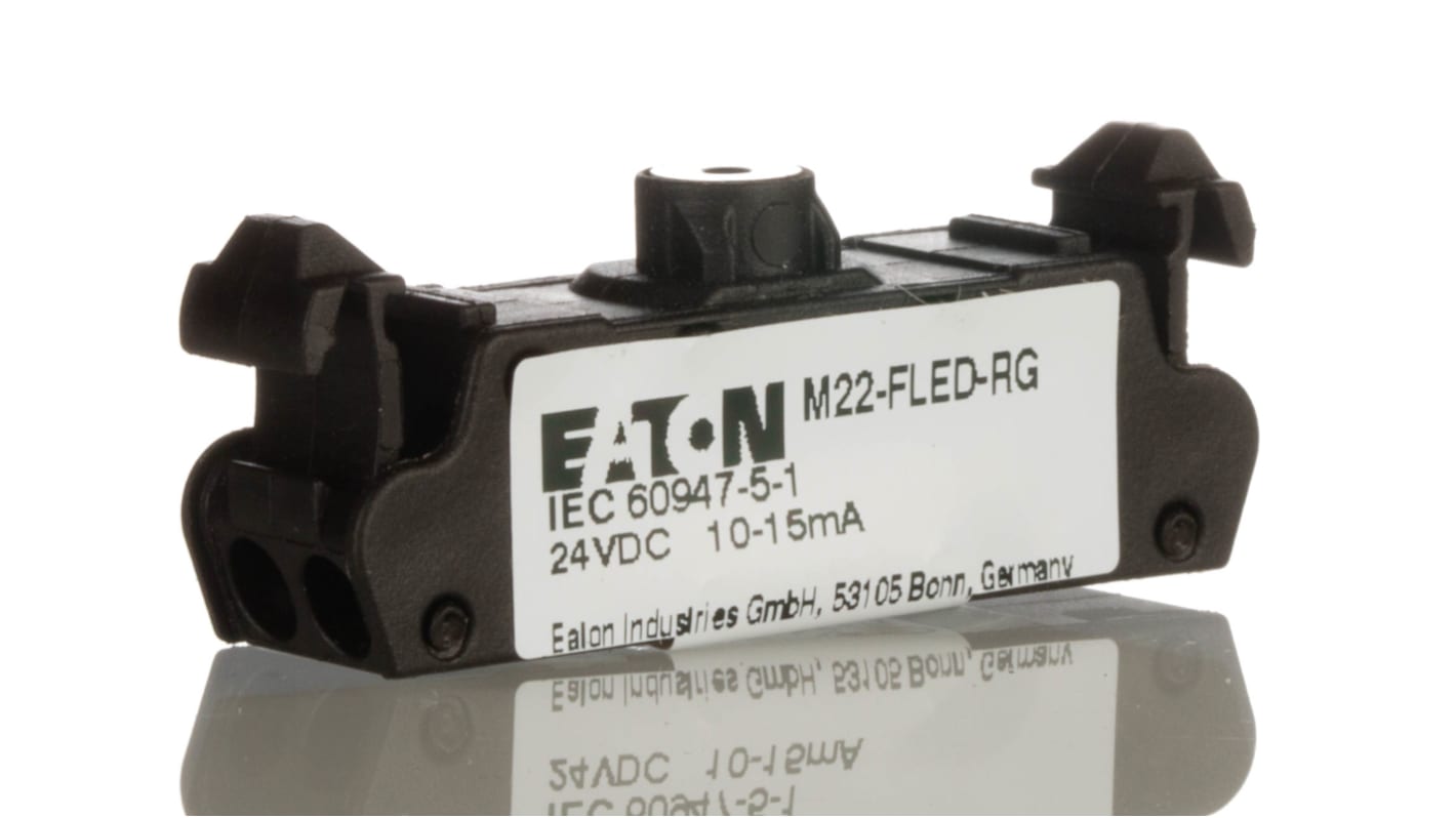 Eaton RMQ Titan M22 LED-Block Anzeigenblock LED Grün/Rot beleuchtet, 24V, Push-In