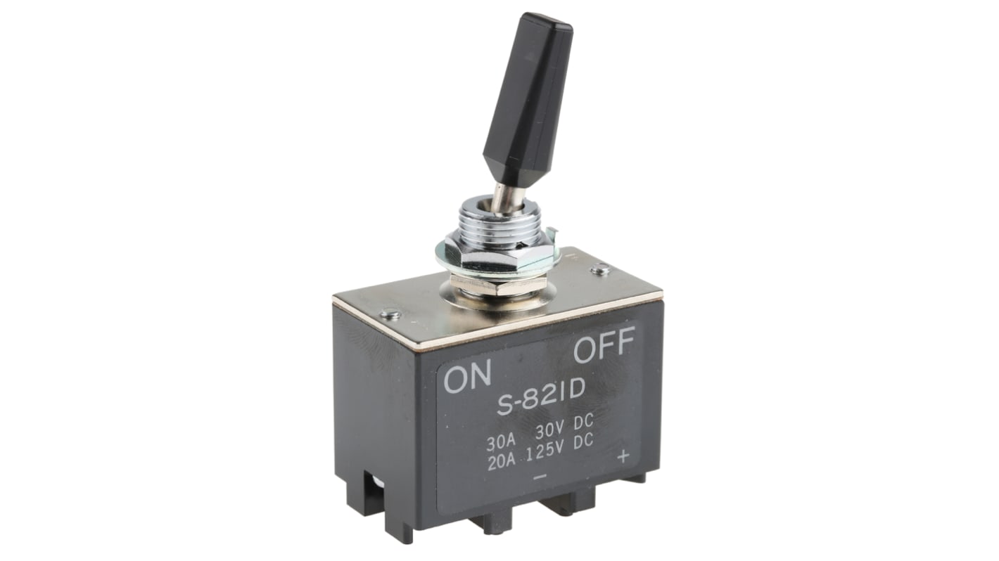 S821D NKK Switches Toggle Switch, Panel Mount, OnOff, DPST, Screw