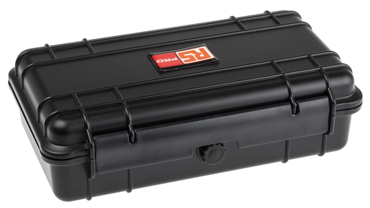 Maleta de transporte RS PRO de Polipropileno Negro, dim. ext. 239 x 144 x 70mm, con espuma, sin ruedas, 340g