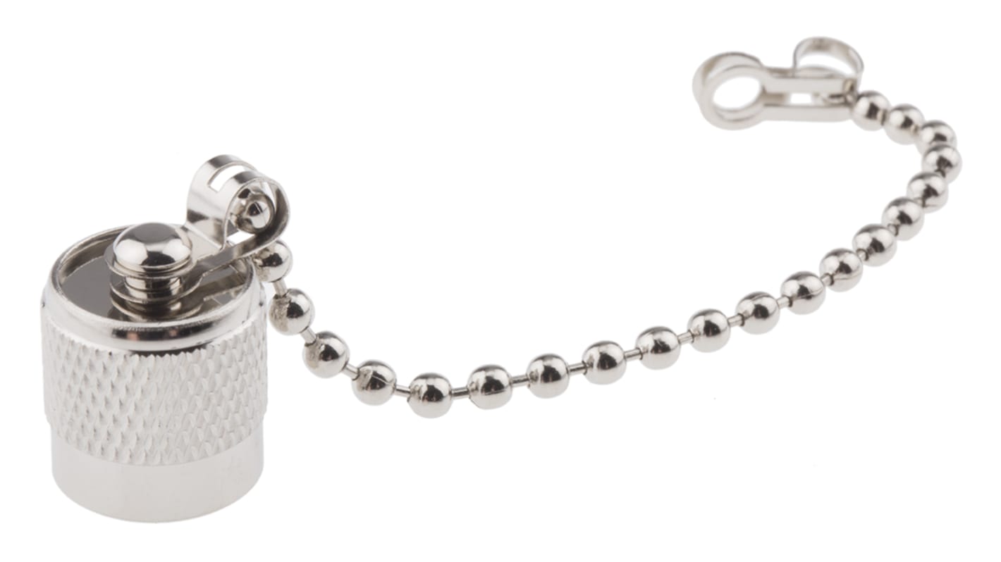 TNC jack metal dust cap with chain, IP68