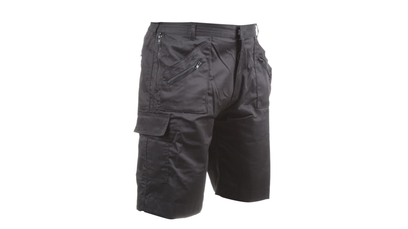 RS PRO Black Polycotton Work shorts, M