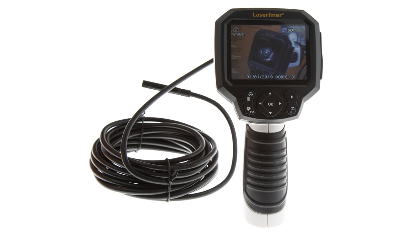 Cámara de inspección Laserliner VideoScope XXL, long. sonda 5m, diám. sonda 9mm, LED, 10mm