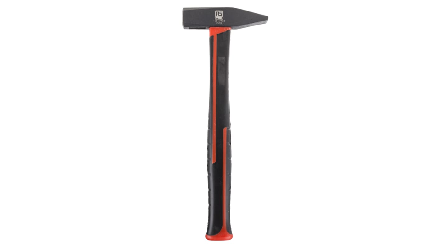 RS PRO Hammer, Schlosserhammer aus C-Stahl Fiberglas-Stiel 500g