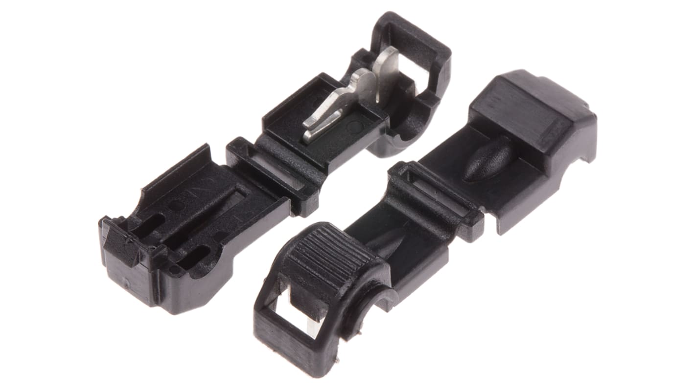 Conector de empalme RS PRO, 26 → 24 0.34 0.25mm², Negro