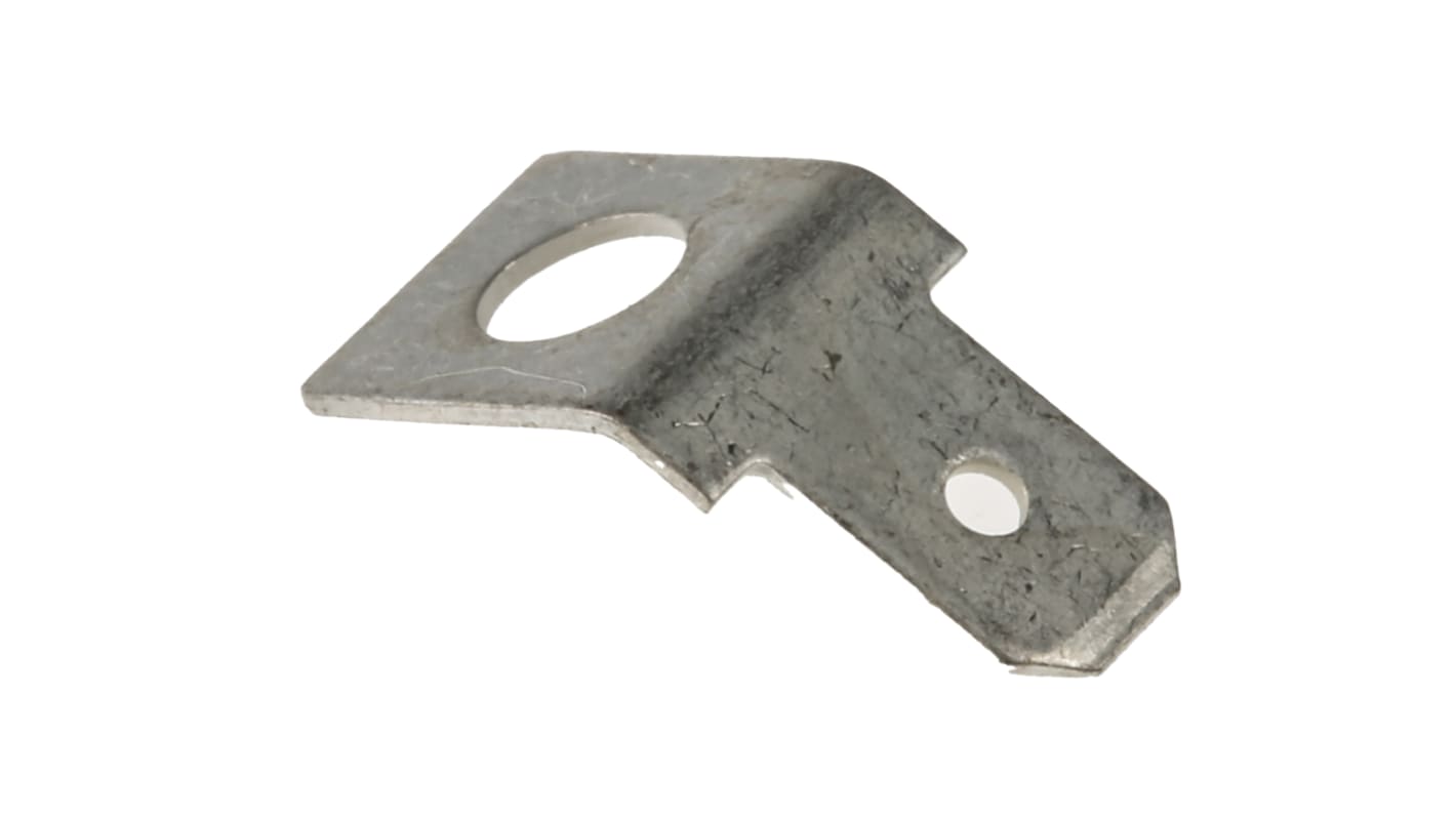 RS PRO Uninsulated Male Spade Connector, PCB Tab, 4.75 x 0.5mm Tab Size ...
