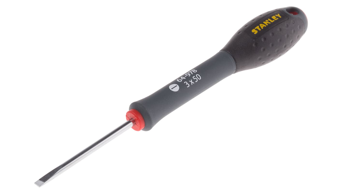 Stanley Slotted  Screwdriver, 3 mm Tip, 50 mm Blade