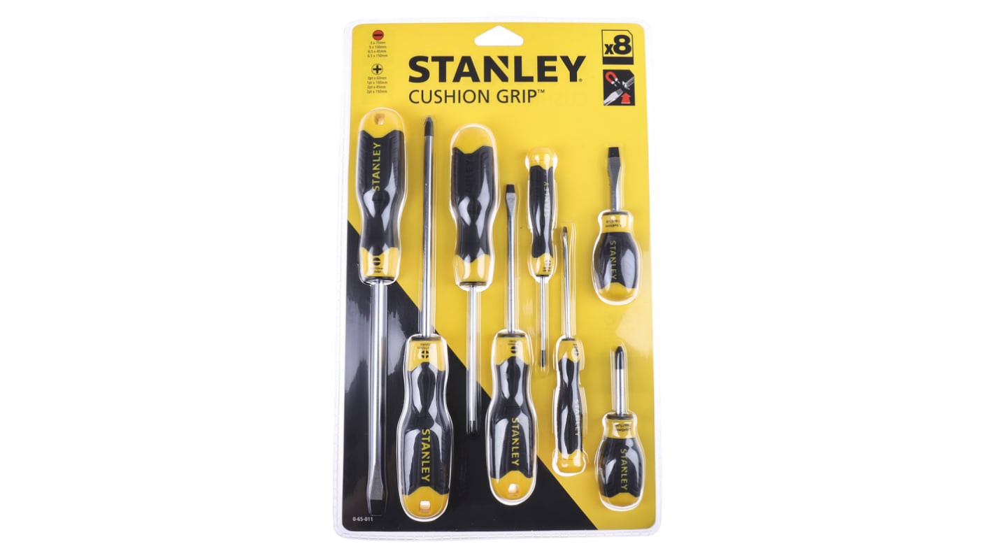 Stanley 0-65-011 Phillips; Slotted Screwdriver Set, 8-Piece