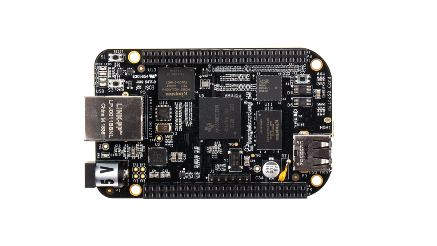 BeagleBone Black, revize C, AM3358BZCZ100, SAM, MCU, MPU, ARM Cortex A8, BeagleBone Black, C, Vývojová deska
