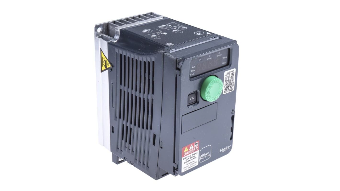 Schneider Electric Variable Speed Drive, 0.37 kW, 1 Phase, 230 V ac, 5.9 A, ATV320 Series