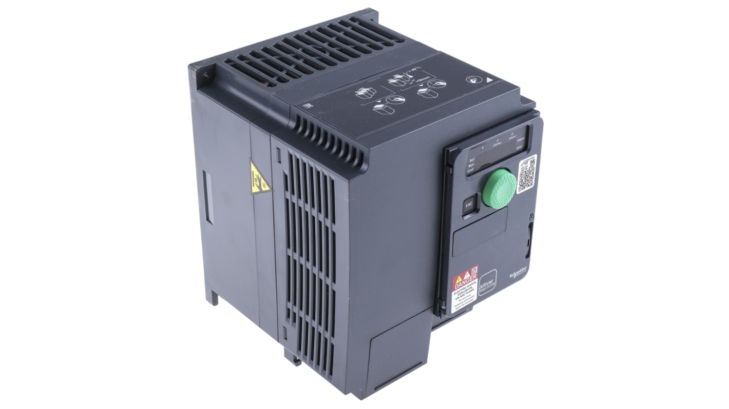 Schneider Electric Variable Speed Drive, 2.2 kW, 3 Phase, 400 V ac, 6.6 A, 8.7 A, ATV320 Series