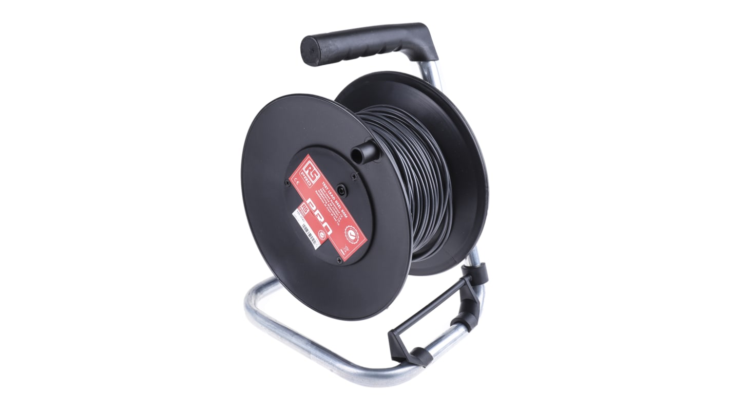 Test Lead Extension Reel, 50 m, Black